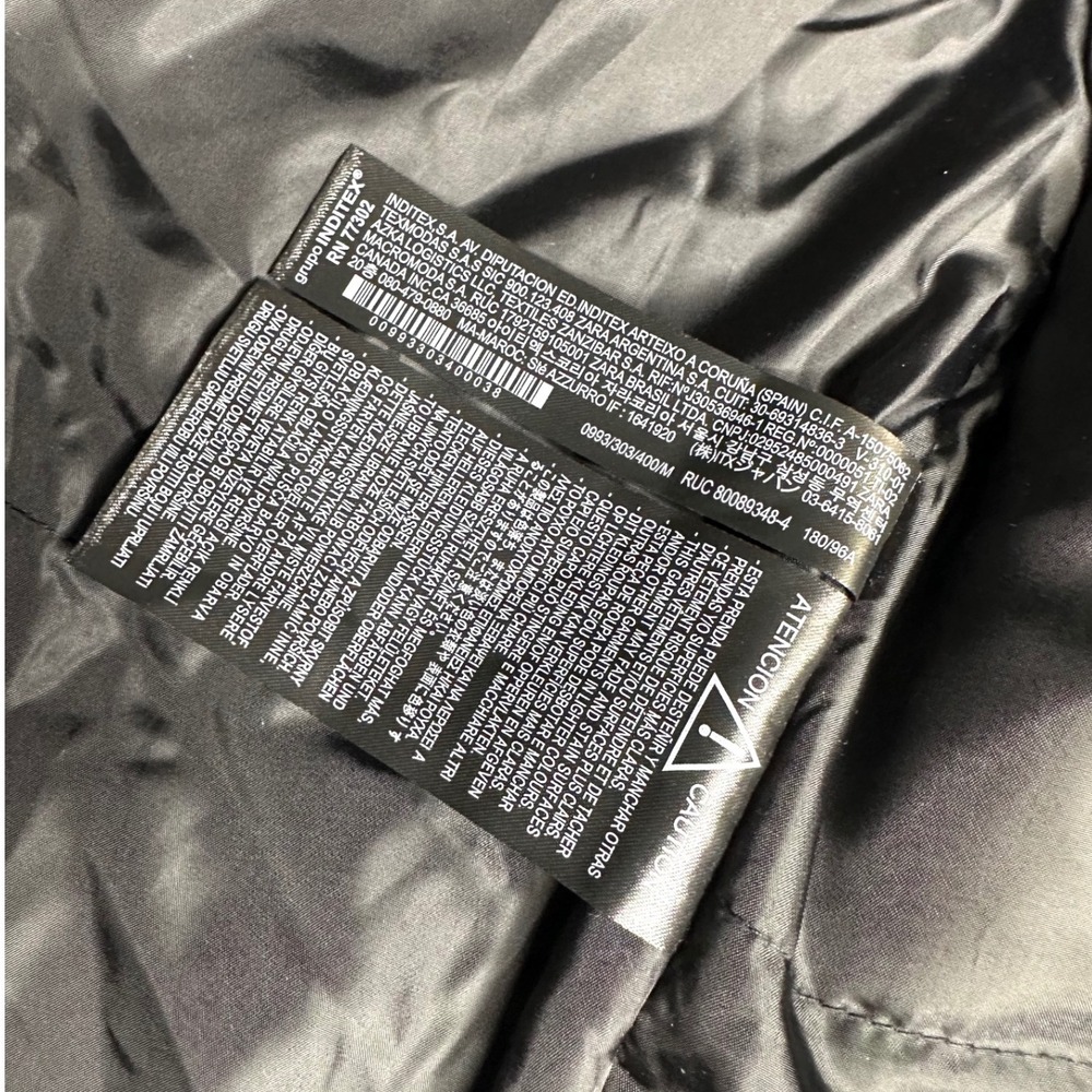 Zara Wolf Landscape Design Borg Teddy Mock Neck Full Zip Fleece‎ Jacket Size M - Picture 13 of 15